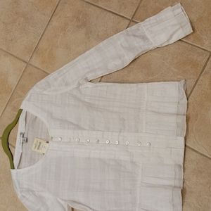 Coldwater Creek long sleeve white shirt size M